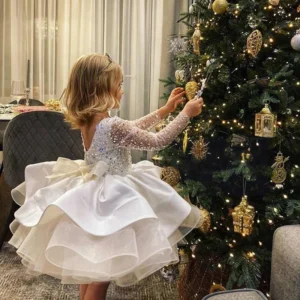 Short, girls, pageant, communion, ballgown