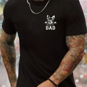 Men’s summer cotton loose casual printed T-shirt