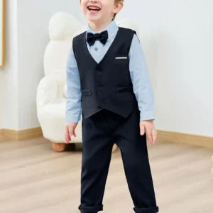 Toddler, Boy, Suit, Wedding, Bowtie